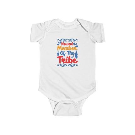 Baby Bodysuit “Newest Member of Our Tribe” — Cute Infant Onesie for Newborns & Baby Showers