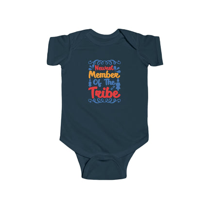 Baby Bodysuit “Newest Member of Our Tribe” — Cute Infant Onesie for Newborns & Baby Showers