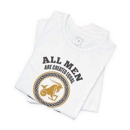 Capricorn Zodiac Emblem T-Shirt | All Men Are Created Equal, January