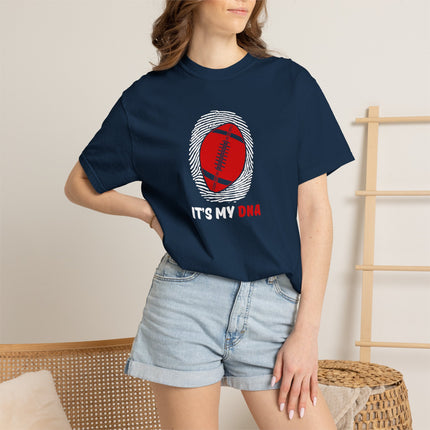 Red Football DNA T-Shirt | Small Graphic Tee, Sports Logo