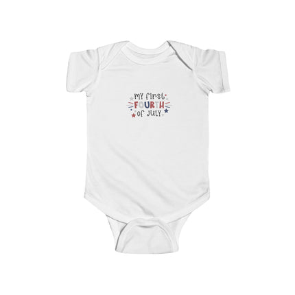 My First Fourth of July Infant Bodysuit | Patriotic Baby Onesie