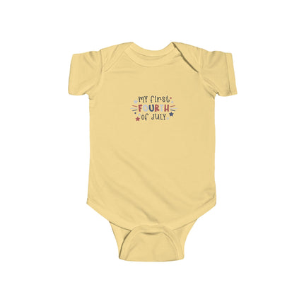 My First Fourth of July Infant Bodysuit | Patriotic Baby Onesie