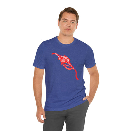 Gas Pump Ribbon Tee — “I’d Trade My Blood For” Awareness Graphic T-Shirt