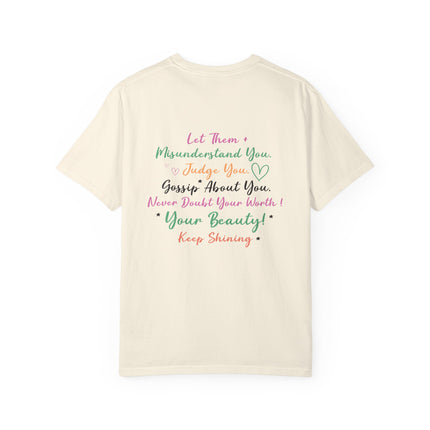 Lil Mom inspirational quote T-shirt | uplifting script back design