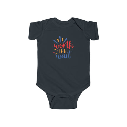Worth the Wait Infant Bodysuit - Cute Newborn Announcement Onesie