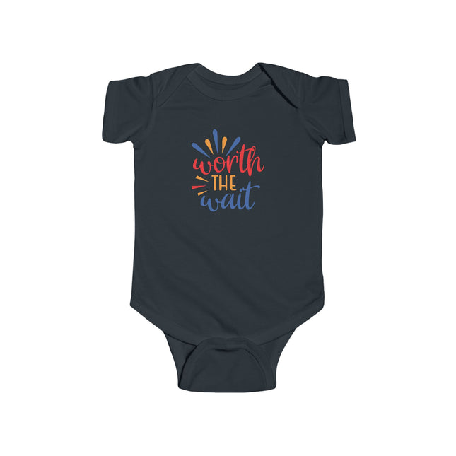 Worth the Wait Infant Bodysuit - Cute Newborn Announcement Onesie