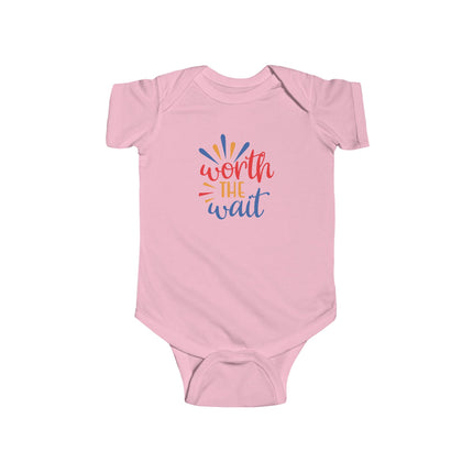 Worth the Wait Infant Bodysuit - Cute Newborn Announcement Onesie
