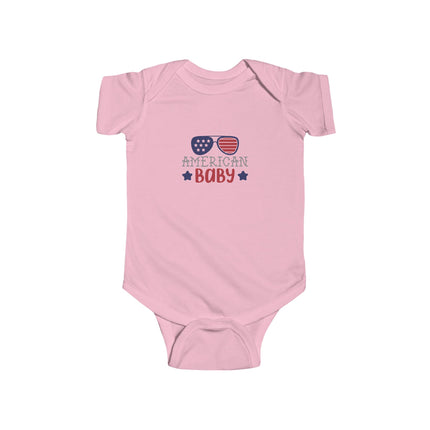 American Baby Bodysuit | Patriotic Sunglasses Fourth of July Infant