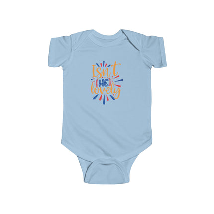 Isn’t She Lovely Infant Bodysuit — Cute Baby Girl Onesie with Colorful Hand-Lettered Design