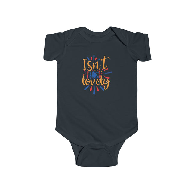 Isn’t She Lovely Infant Bodysuit — Cute Baby Girl Onesie with Colorful Hand-Lettered Design