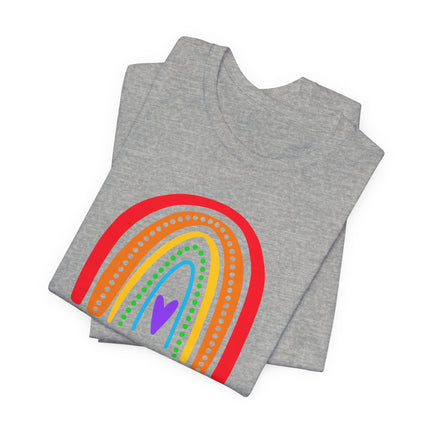 Pride Rainbow Tee — "Happy Pride" Short Sleeve Shirt