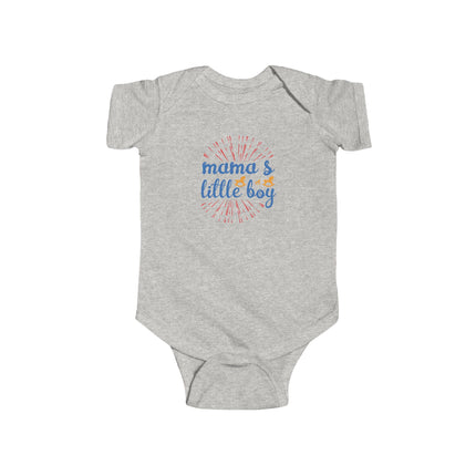 Mama's Little Boy Infant Bodysuit — Cute Newborn Baby Shower Onesie