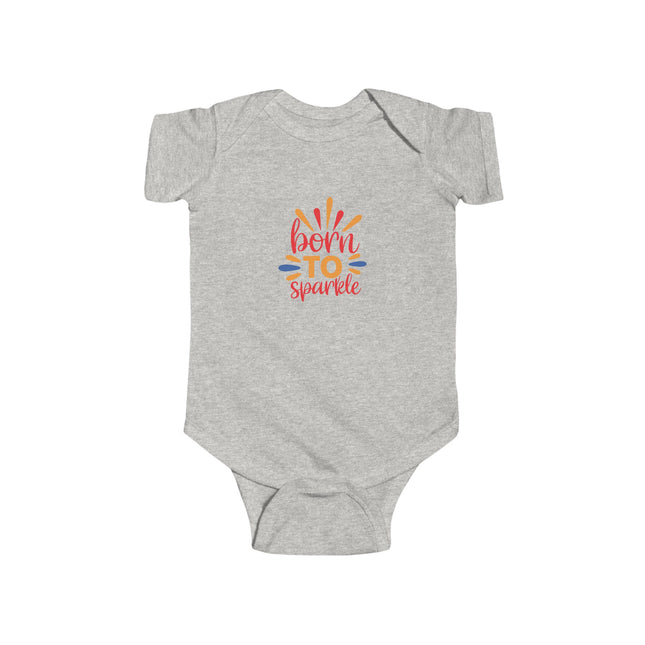 Baby Bodysuit "Born to Sparkle" – Cute Newborn One-Piece