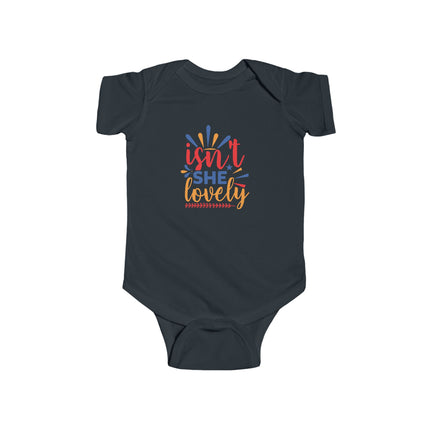 Isn't She Lovely Baby Bodysuit — Colorful Feminine Infant Onesie