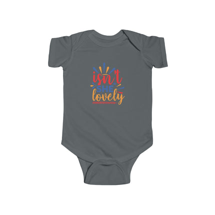 Isn't She Lovely Baby Bodysuit — Colorful Feminine Infant Onesie