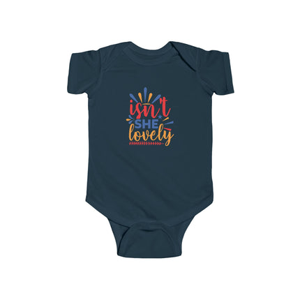 Isn't She Lovely Baby Bodysuit — Colorful Feminine Infant Onesie