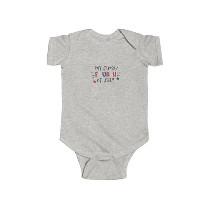 My First Fourth of July Infant Bodysuit | Patriotic Baby Onesie