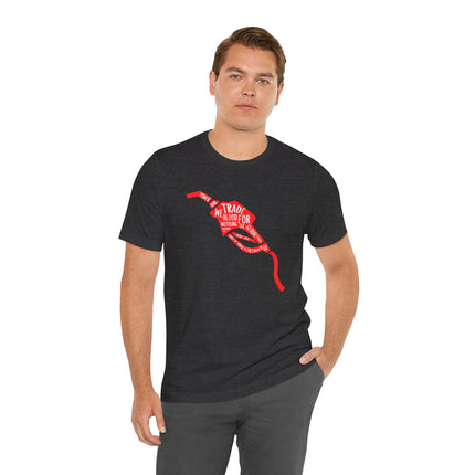 Gas Pump Ribbon Tee — “I’d Trade My Blood For” Awareness Graphic T-Shirt