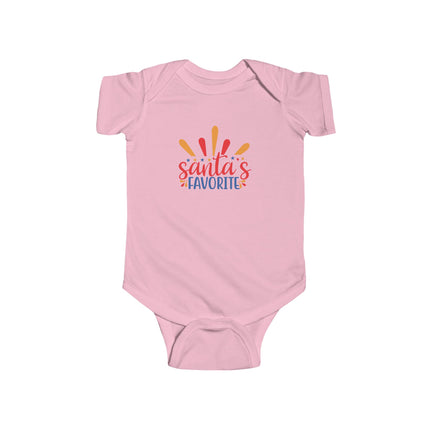 Infant Bodysuit - "Santa's Favorite" Christmas Baby Onesie