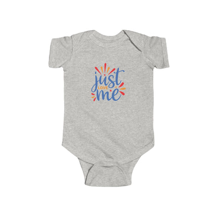 Infant Bodysuit – "Just Love Me" Colorful Baby Onesie