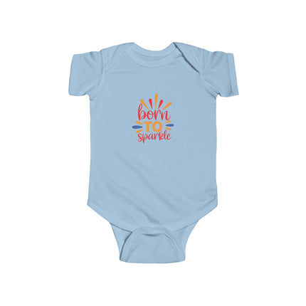 Baby Bodysuit "Born to Sparkle" – Cute Newborn One-Piece