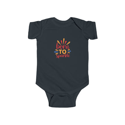 Baby Bodysuit "Born to Sparkle" – Cute Newborn One-Piece