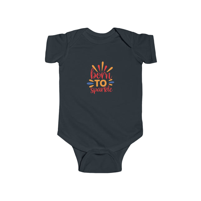 Baby Bodysuit "Born to Sparkle" – Cute Newborn One-Piece