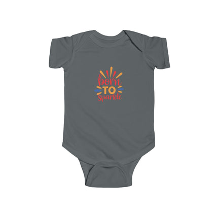 Baby Bodysuit "Born to Sparkle" – Cute Newborn One-Piece