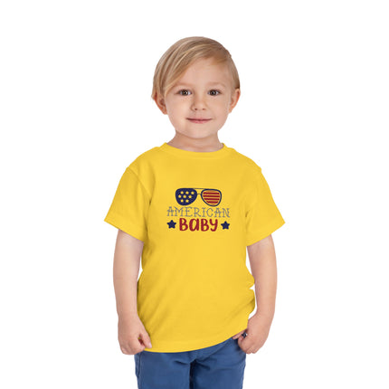 American Baby sunglasses graphic Tee | Toddler Tee, Patriotic Fourth of July