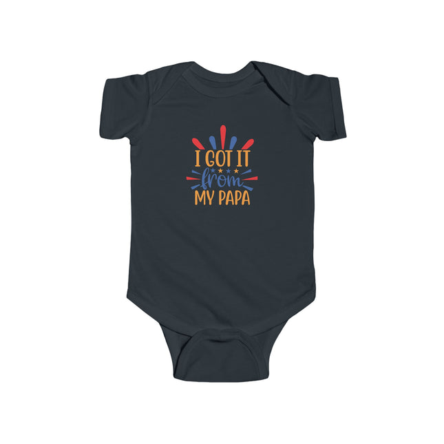 I Got It From My Papa Infant Bodysuit — Cute Baby Onesie for New Dads, Father’s Day Gift
