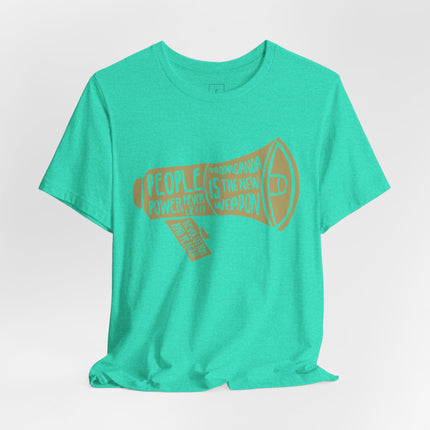 Megaphone Protest Tee — “People Power/Propaganda Is The New Weapon” Graphic T-Shirt