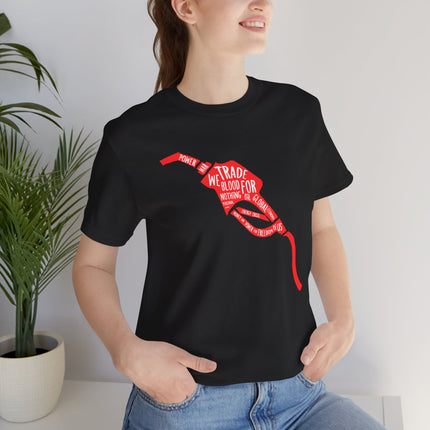 Gas Pump Ribbon Tee — “I’d Trade My Blood For” Awareness Graphic T-Shirt
