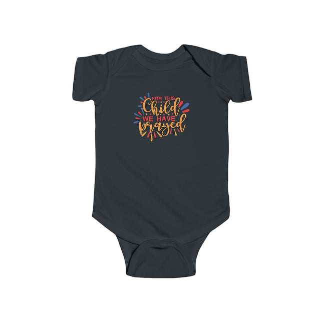 Infant Bodysuit – "On This Child We Have Blessed" Colorful Religious Baby Onesie