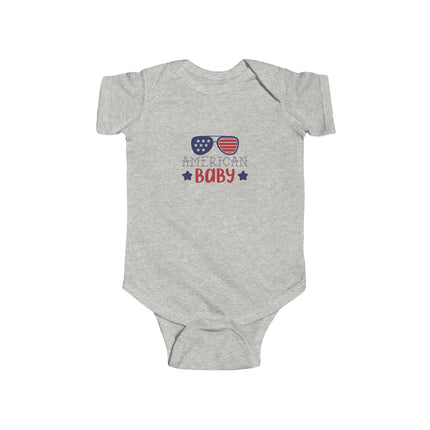 American Baby Bodysuit | Patriotic Sunglasses Fourth of July Infant