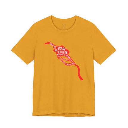 Gas Pump Ribbon Tee — “I’d Trade My Blood For” Awareness Graphic T-Shirt