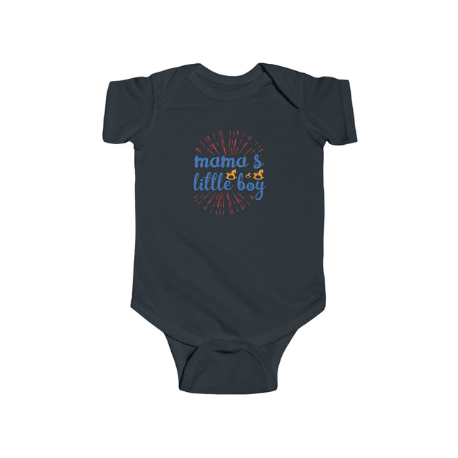 Mama's Little Boy Infant Bodysuit — Cute Newborn Baby Shower Onesie