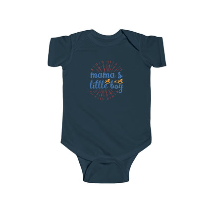 Mama's Little Boy Infant Bodysuit — Cute Newborn Baby Shower Onesie