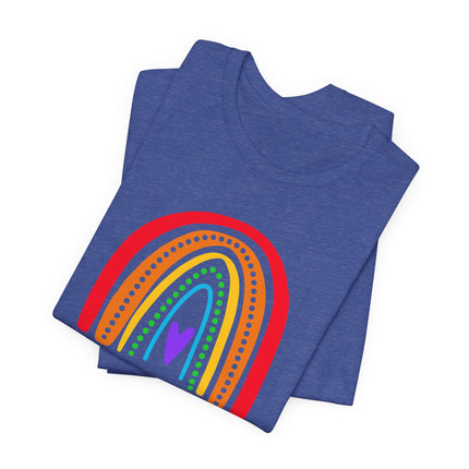 Pride Rainbow Tee — "Happy Pride" Short Sleeve Shirt