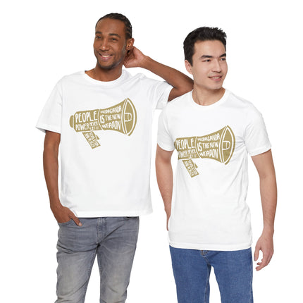 Megaphone Protest Tee — “People Power/Propaganda Is The New Weapon” Graphic T-Shirt
