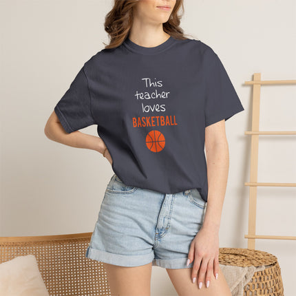 This Teacher Loves Basketball T-shirt | Basketball Teacher Tee