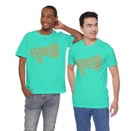 Megaphone Protest Tee — “People Power/Propaganda Is The New Weapon” Graphic T-Shirt