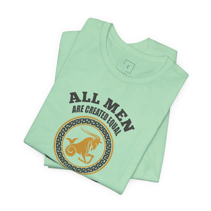 Capricorn Zodiac Emblem T-Shirt | All Men Are Created Equal, January