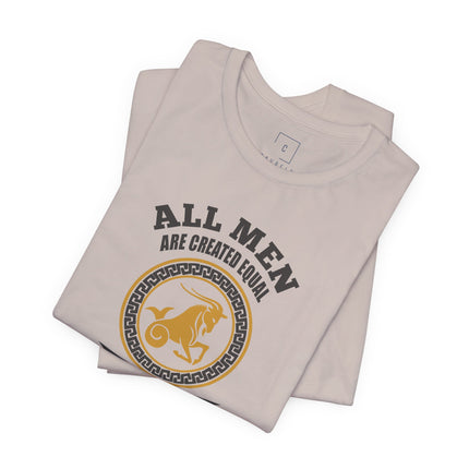 Capricorn Zodiac Emblem T-Shirt | All Men Are Created Equal, January