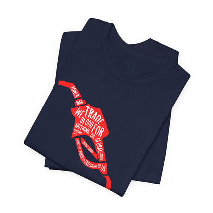 Gas Pump Ribbon Tee — “I’d Trade My Blood For” Awareness Graphic T-Shirt