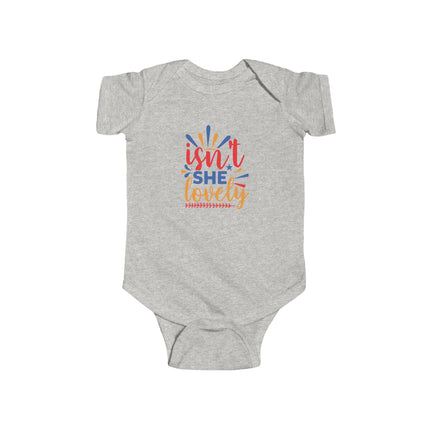 Isn't She Lovely Baby Bodysuit — Colorful Feminine Infant Onesie