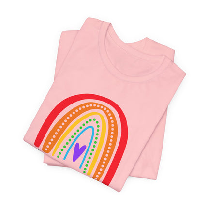 Pride Rainbow Tee — "Happy Pride" Short Sleeve Shirt