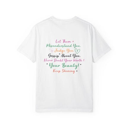 Lil Mom inspirational quote T-shirt | uplifting script back design