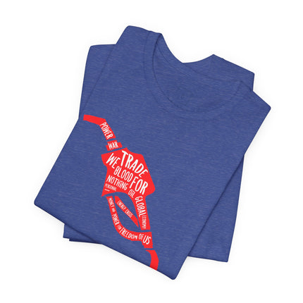 Gas Pump Ribbon Tee — “I’d Trade My Blood For” Awareness Graphic T-Shirt