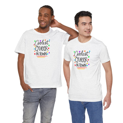 Coolest Queer in Town T-Shirt — Rainbow Pride Graphic Tee