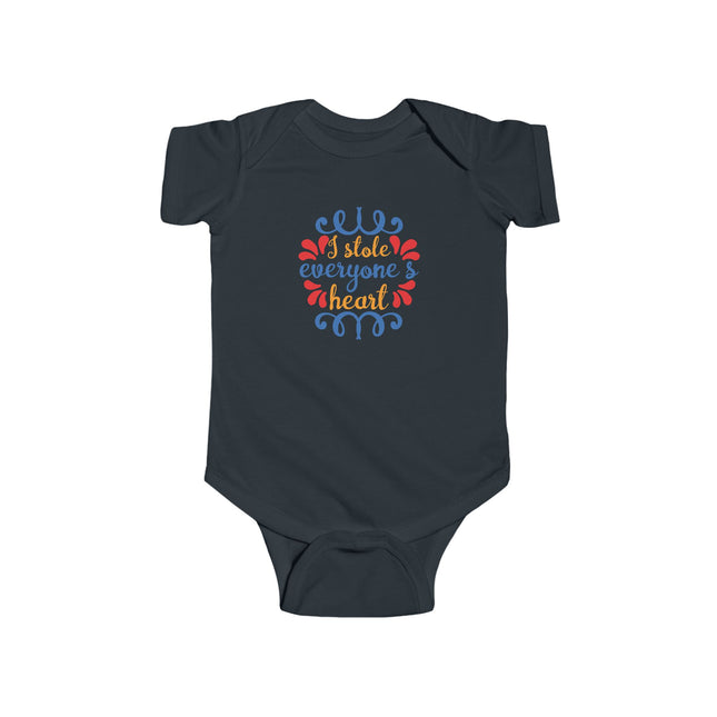 Infant Bodysuit - "I Stole Everyone's Heart" Cute Baby Onesie, Newborn Gift